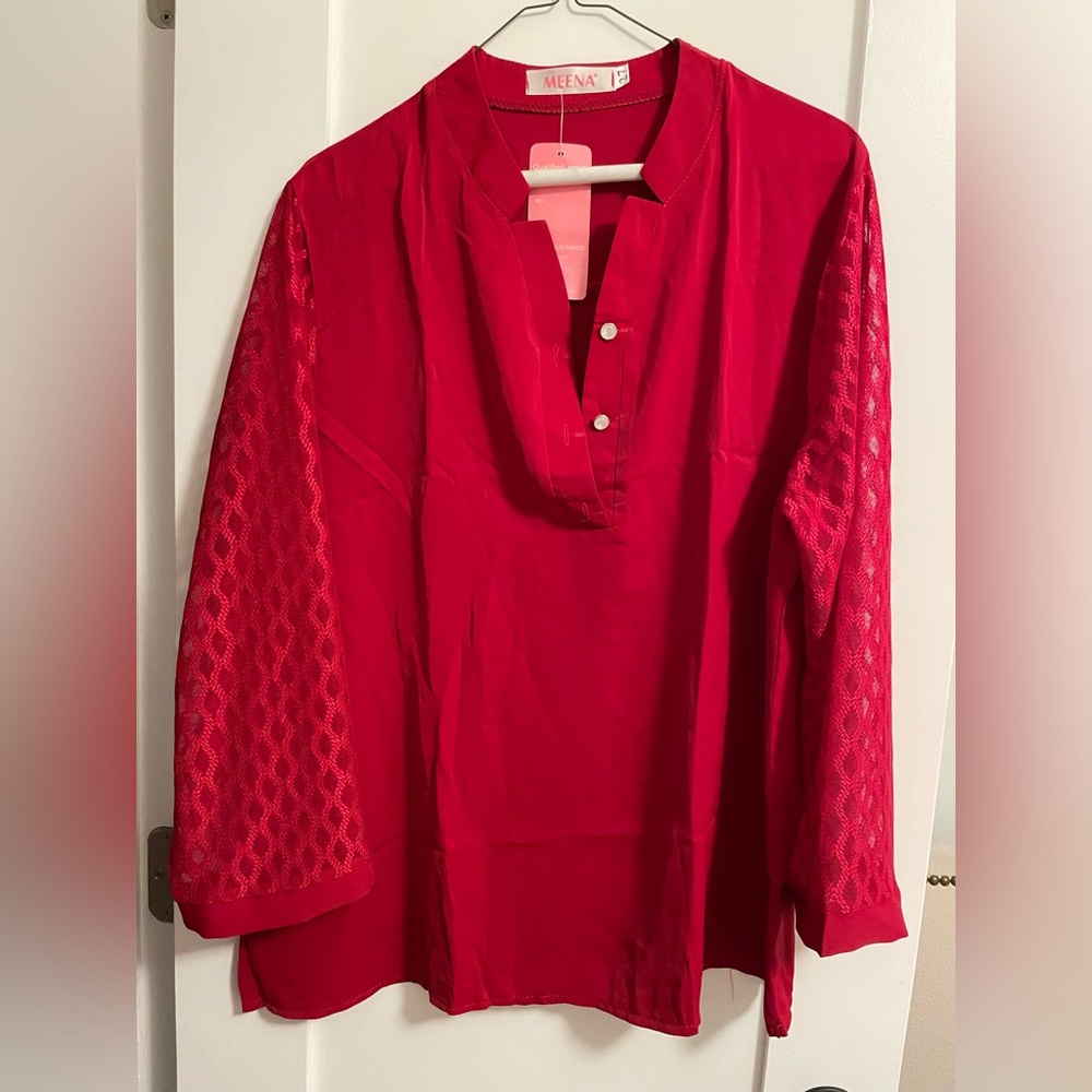 Red blouse